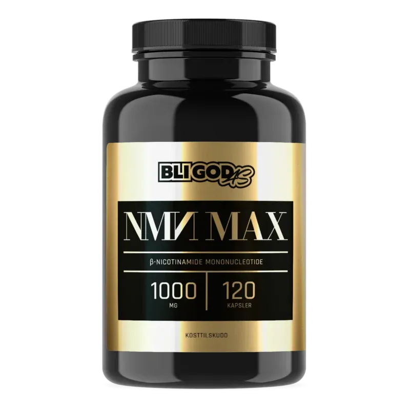 NMN tilskudd 500 mg – 120 kapsler - NAD+ Klinisk testet